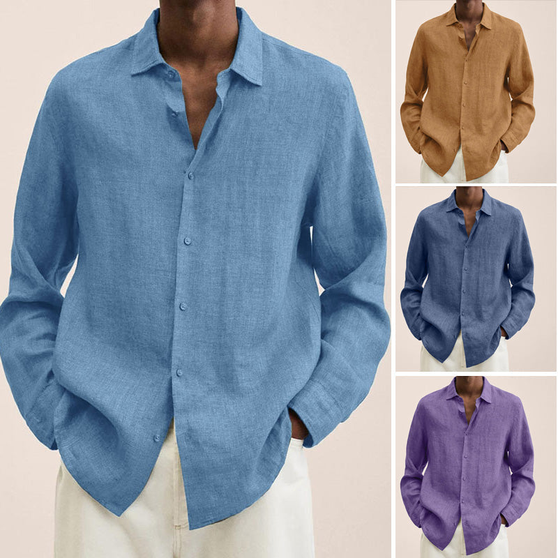 Men's Linen Regular-Fit Shirt