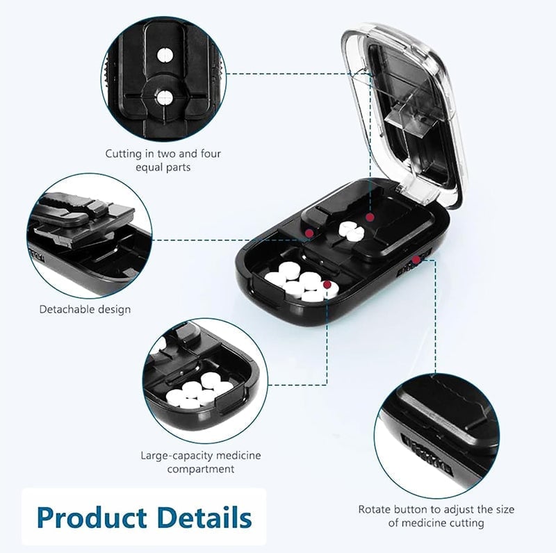 Pill Cutter Splitter for Cutting Multiple Pills