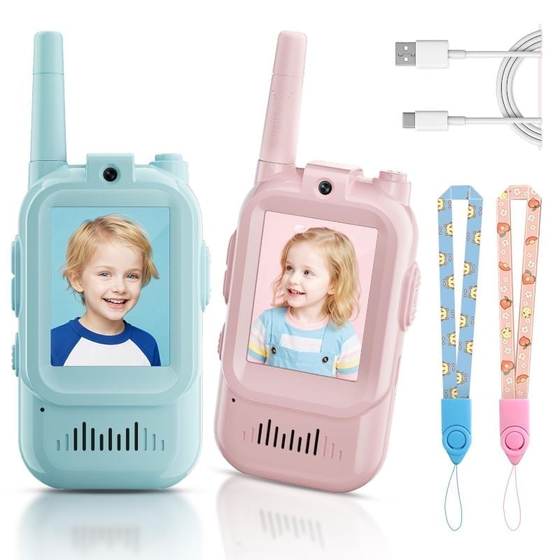 Rechargeable Video Walkie Talkies for Kids