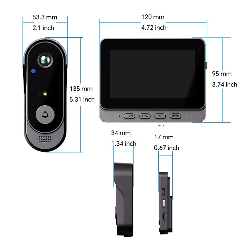 X8 Waterproof Video Doorbell