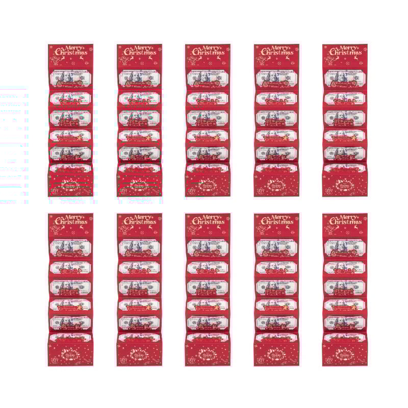 Sakerplus Foldable 6-Slot Christmas Red Envelope