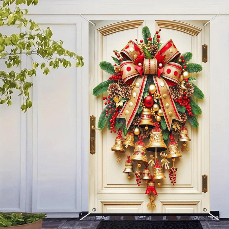 Christmas Bell Door Curtain