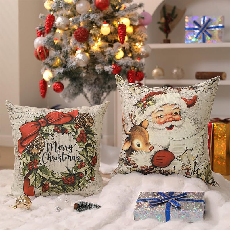 American Christmas Decorative Pillow Covers