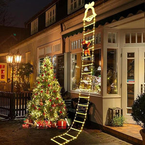 Santa Claus LED Ladder Light - 12 steps / Warm white