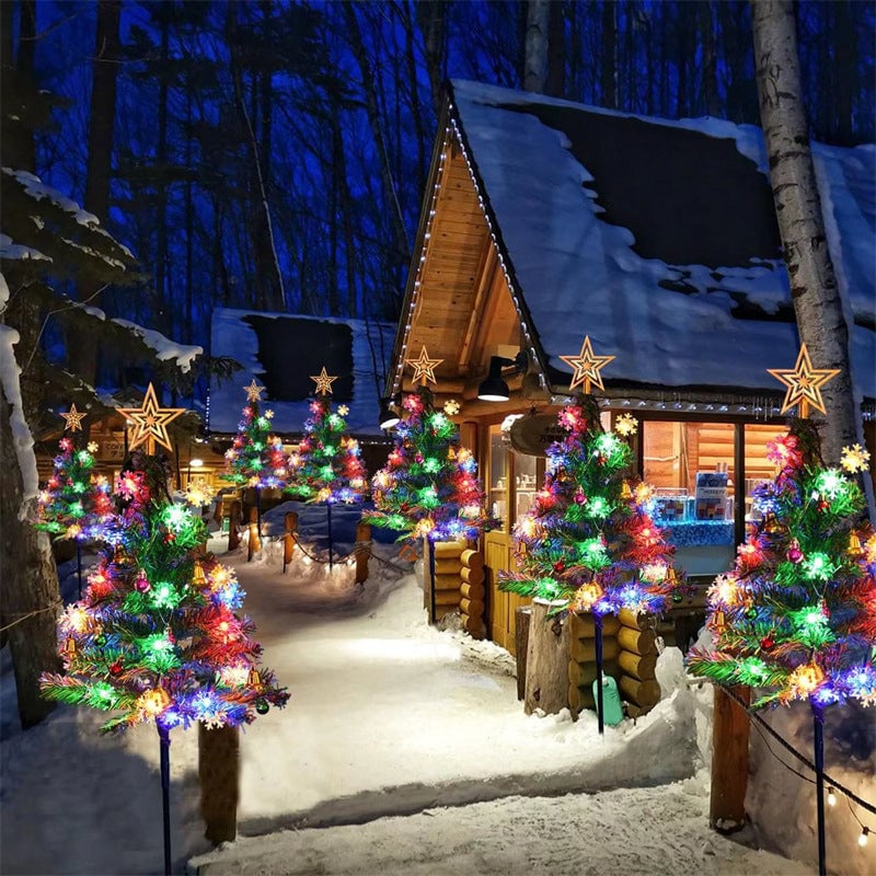 Solar Christmas Stake Lights – Outdoor Garden & Lawn Decoration Lights