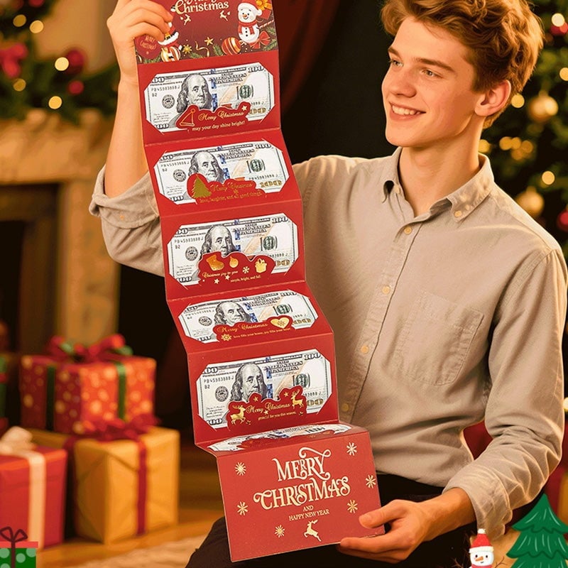 Sakerplus Foldable 6-Slot Christmas Red Envelope