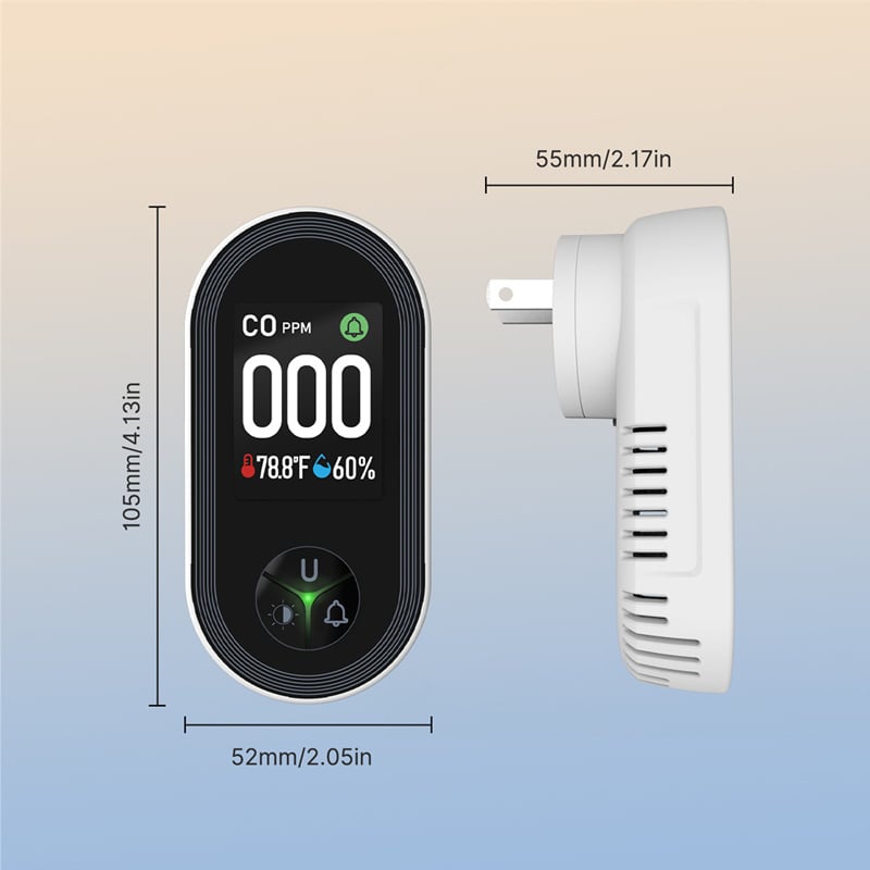 CO Temperature and Humidity Monitoring Alarm