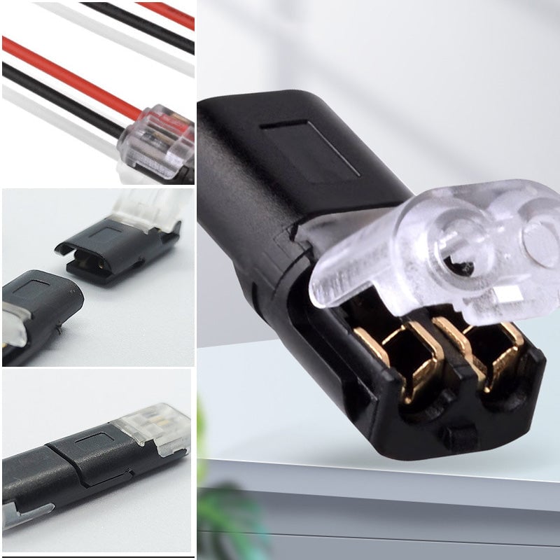 LED Strip Connector Plug with Locking Buckle