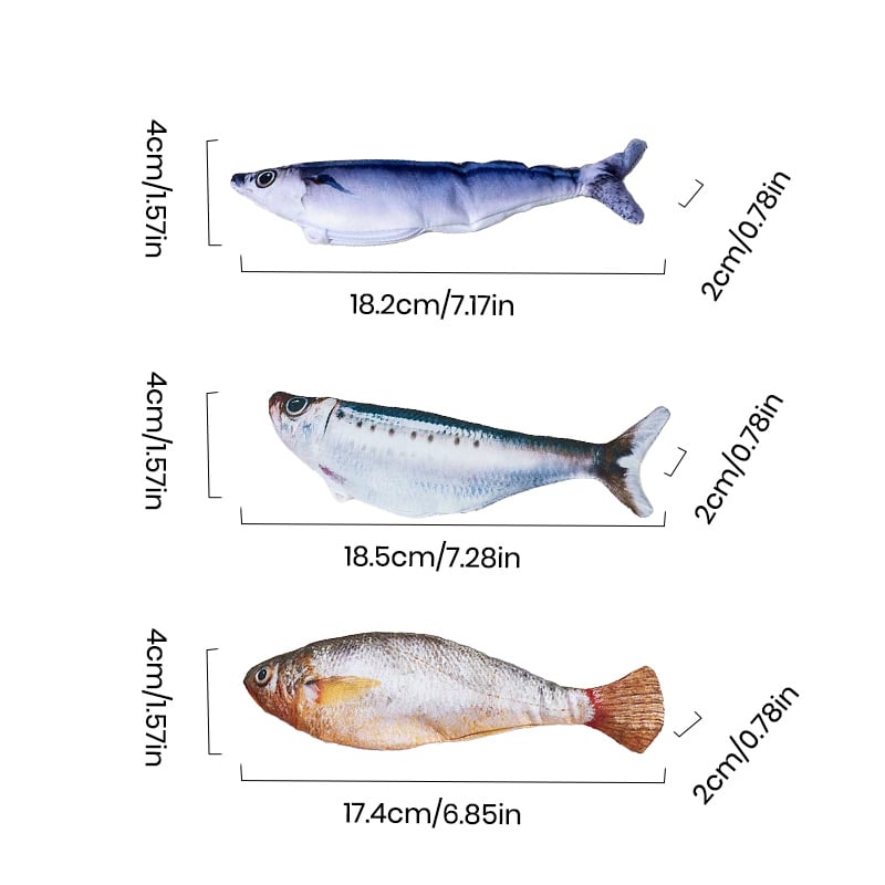 Realistic Flopping Fish Cat Toy