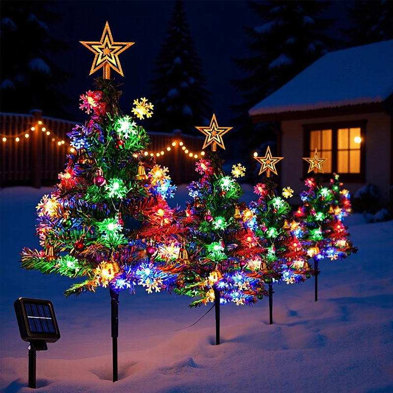 Solar Christmas Stake Lights – Outdoor Garden & Lawn Decoration Lights