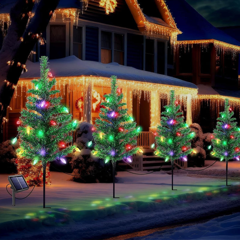 Solar Christmas Stake Lights – Outdoor Garden & Lawn Decoration Lights