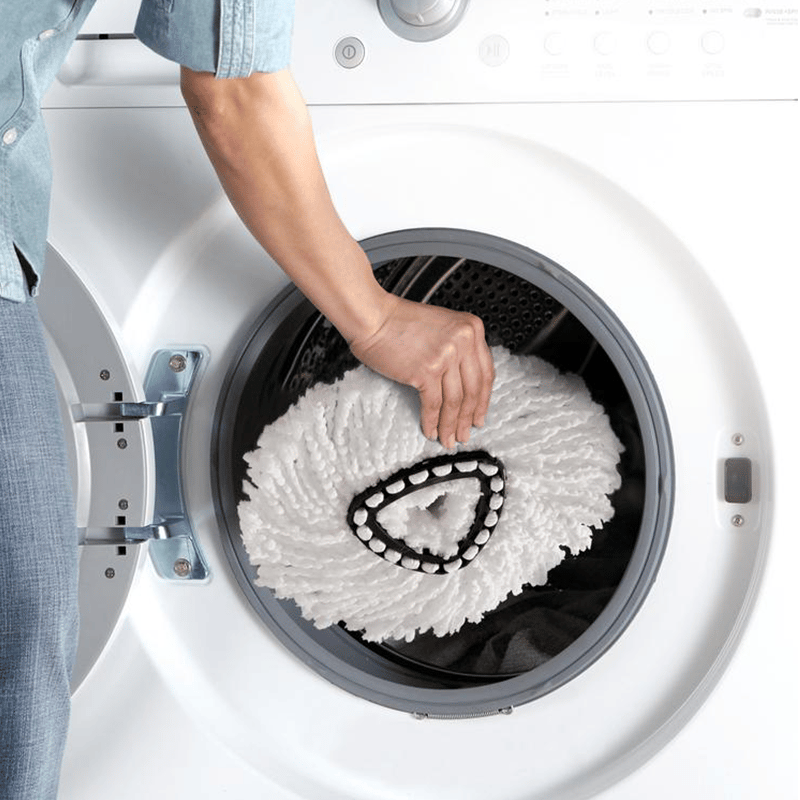 Triangular disc floor brush rotating mop head