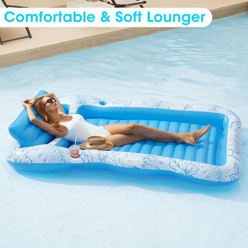 PVC Water Inflatable Maple Leaf Pattern Floating Bed