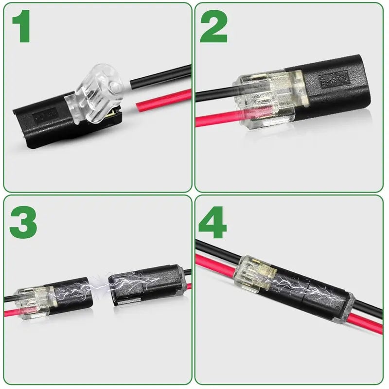 LED Strip Connector Plug with Locking Buckle