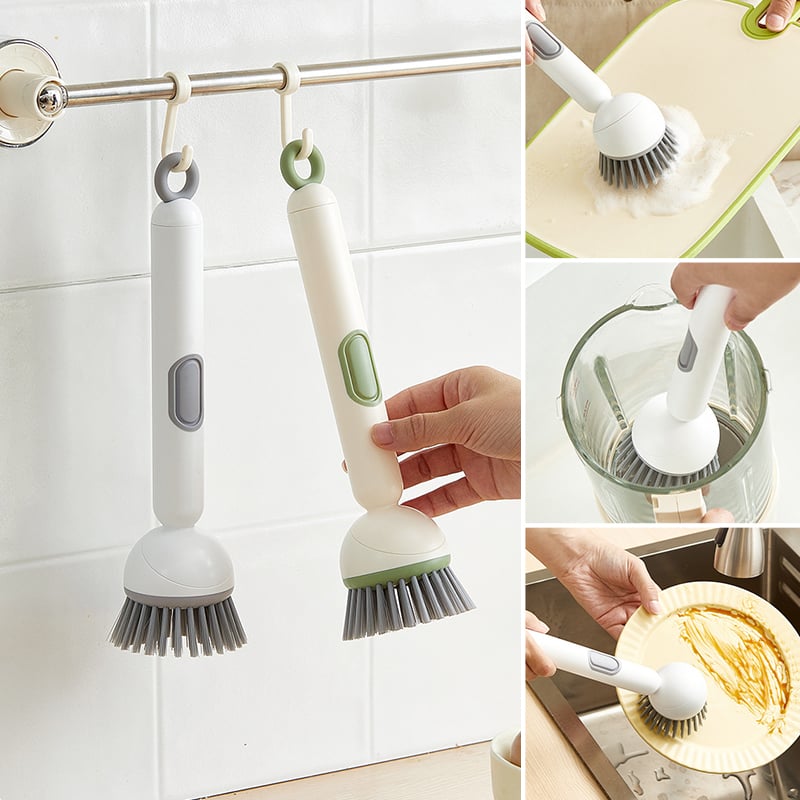 Multi-Functional Long-Handle Rotating Kitchen Brush