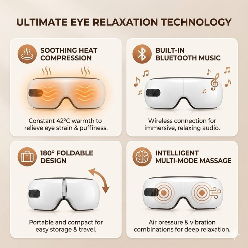 Heated Eye Massager With Music