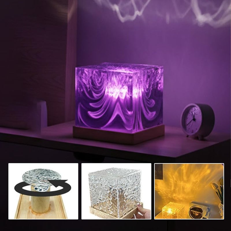 Flame Northern Lights Rotating Mood Light