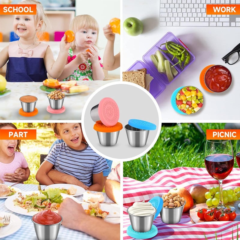 Stainless Steel Containers With Leakproof Silicone Lids