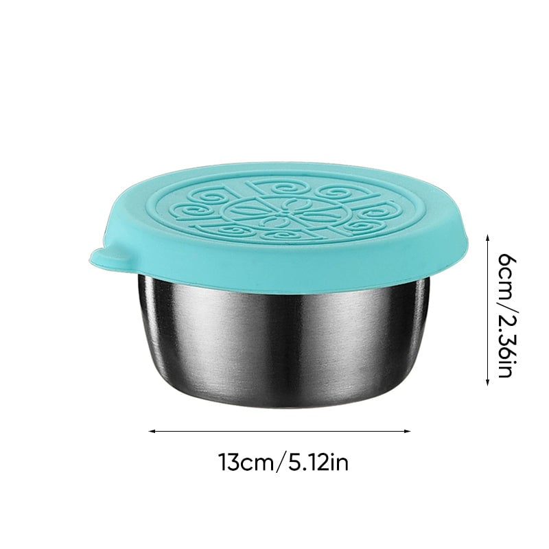Stainless Steel Containers With Leakproof Silicone Lids