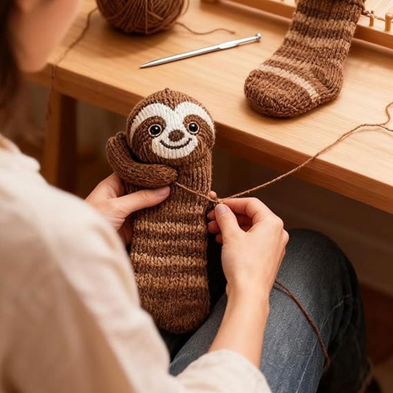 3D Knitted Animal Socks