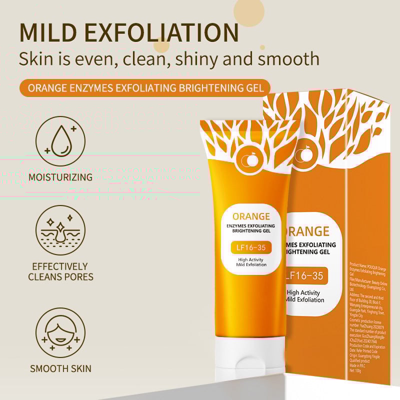 Orange Enzyme Exfoliating Gel 100g – Facial Cleansing Peel