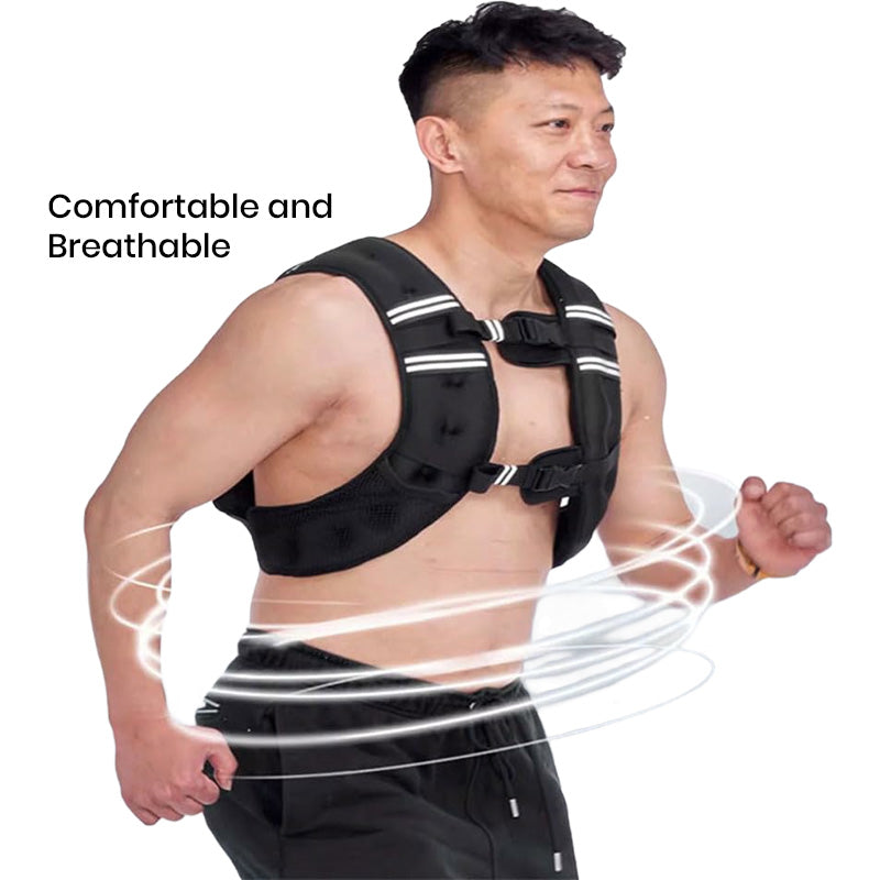 Weighted Vest with Reflective Stripe