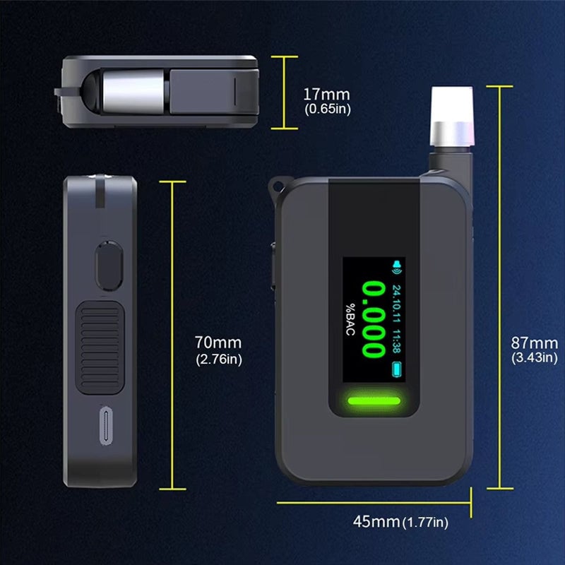 High-Precision Portable Digital Breath Alcohol Tester