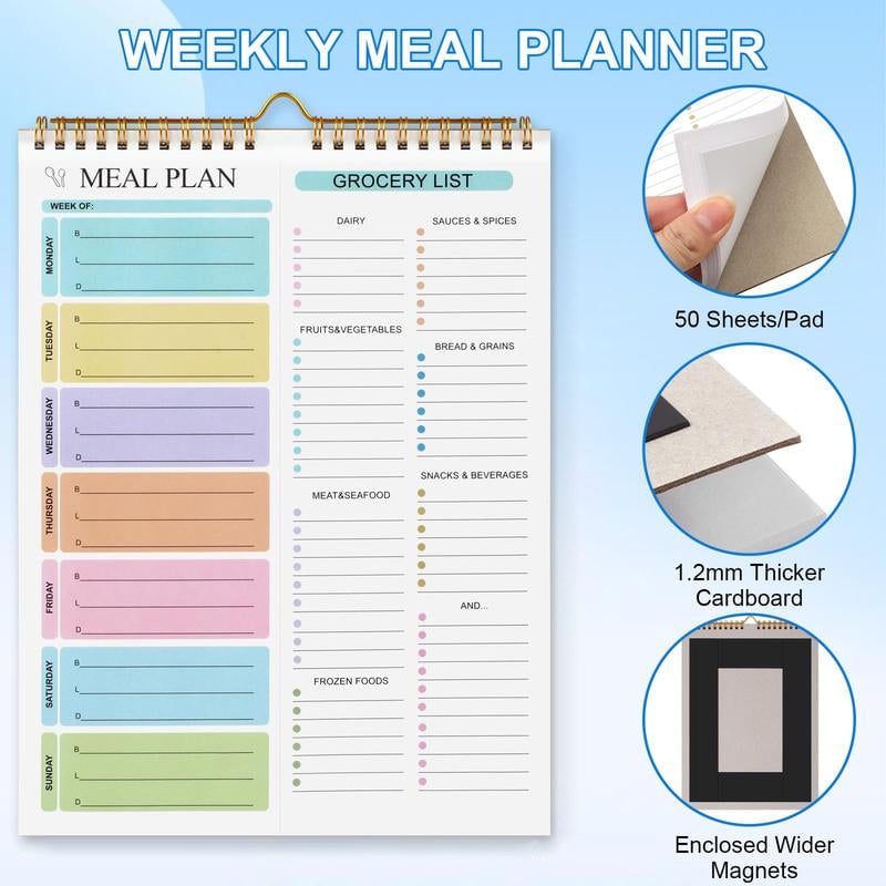 Weekly Meal Planner Notebook