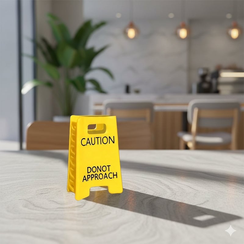 Caution Overstimulated Sign Hair Claw Clip