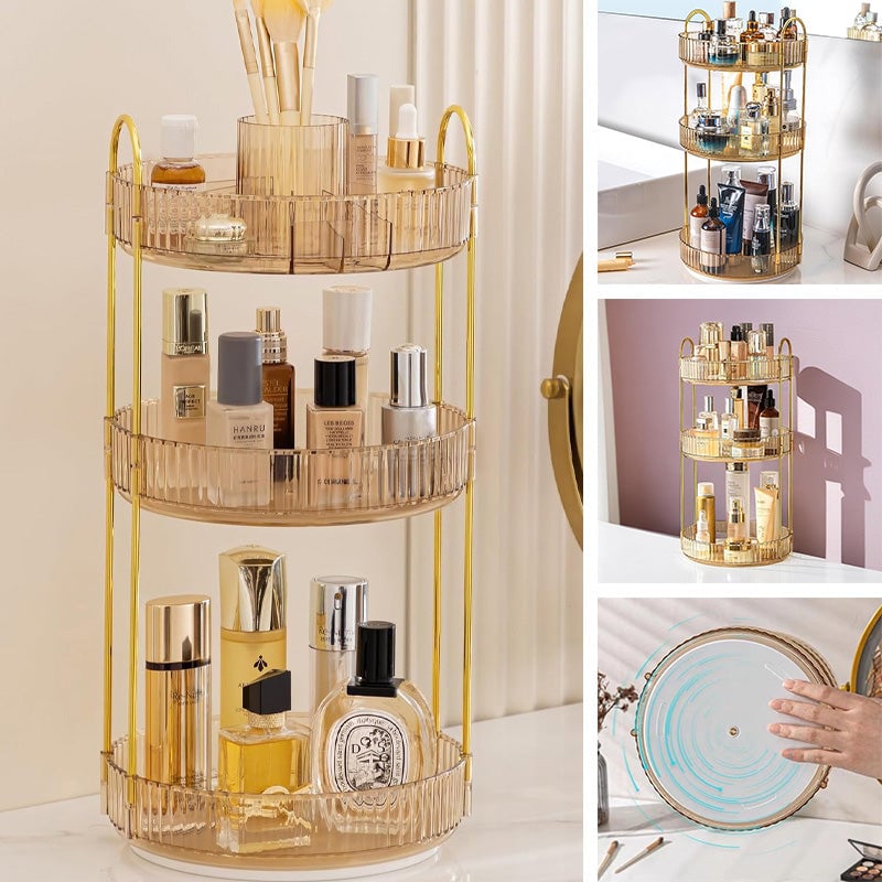 360° Rotating Makeup Organizer