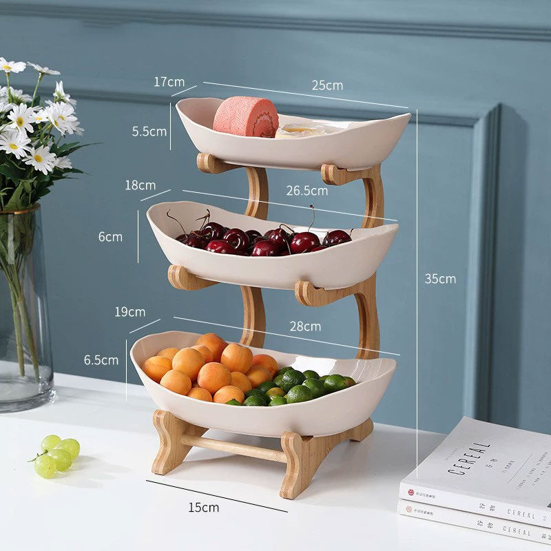 Creative Modern Three-Layer Fruit Plate