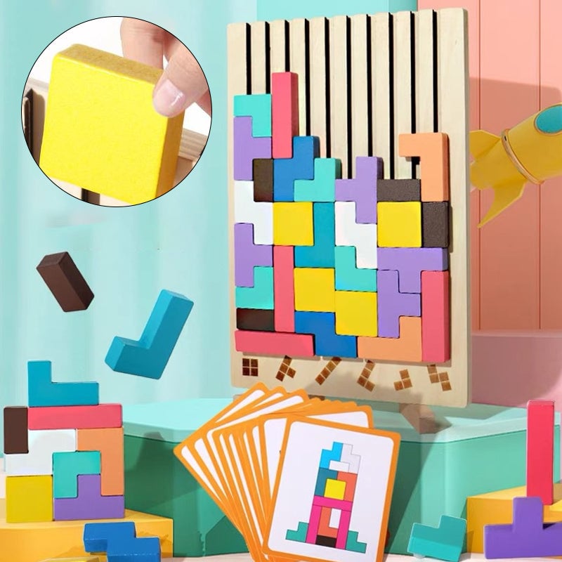 Wooden Stacking Puzzle Set