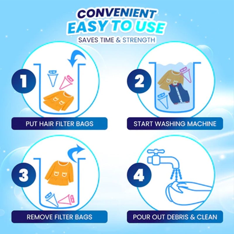 Sakerplus® Washing Machine Hair Filter Mesh Bags