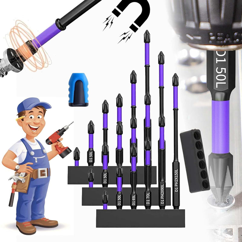 6 pieces Magnetic Shockproof Batch Bits