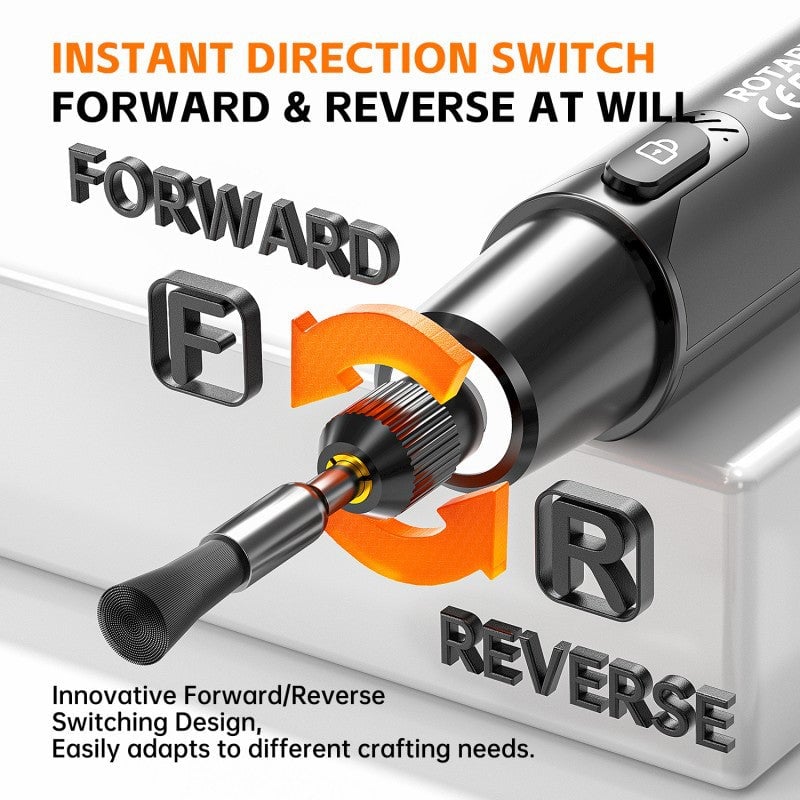 Mini Electric Rotary Tool Set with LED Light & Digital Display