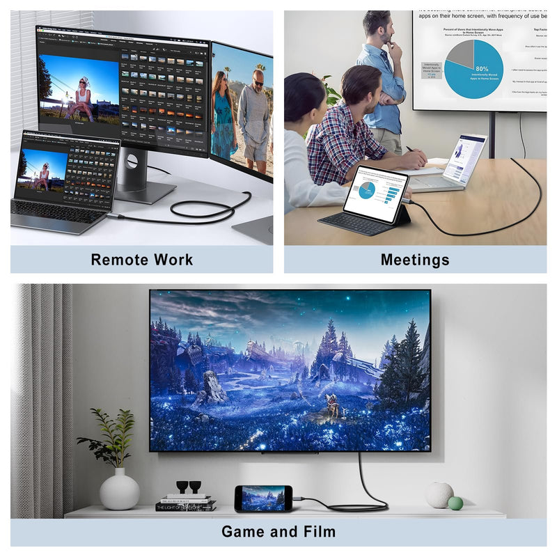 USB-C to HDMI Cable 8K 60Hz