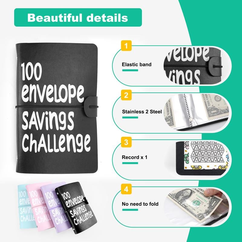 100 Days Money Saving Challenge Budget Storage Book