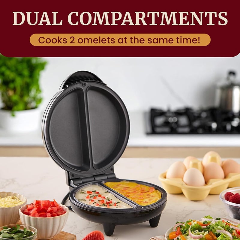Dual-Zone Electric Omelette Maker