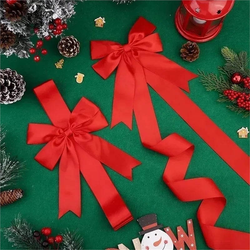 Christmas Door Bow Ribbon Decoration