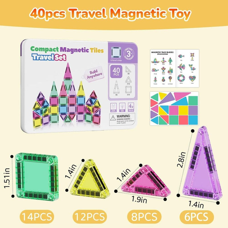 Magnetic Tiles Building Blocks Set - t