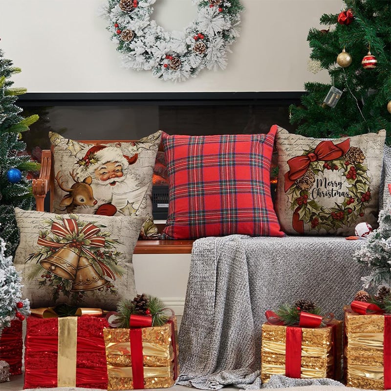 American Christmas Decorative Pillow Covers