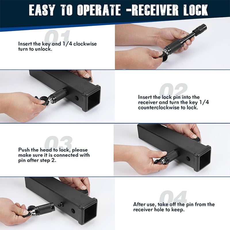Hitch Receiver Pin Lock