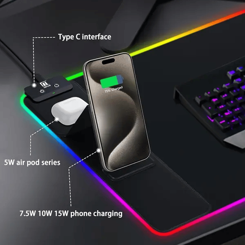 Wireless Charging Mouse Pad