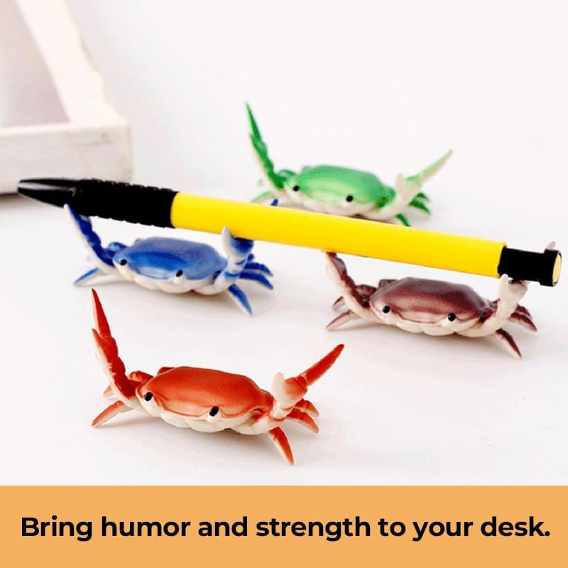 🦀 Crab Weightlifting Pen Holder