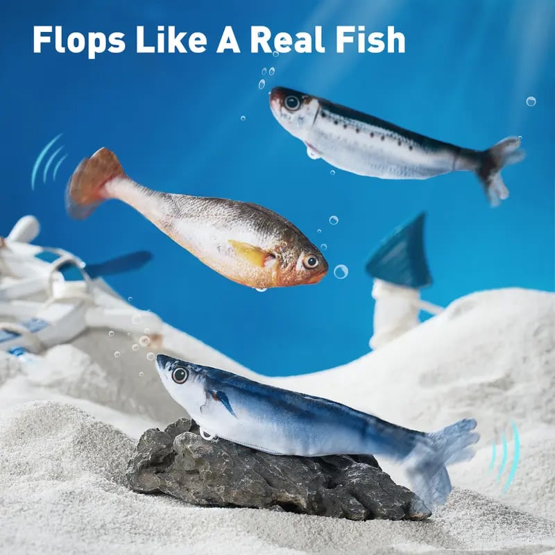 Realistic Flopping Fish Cat Toy