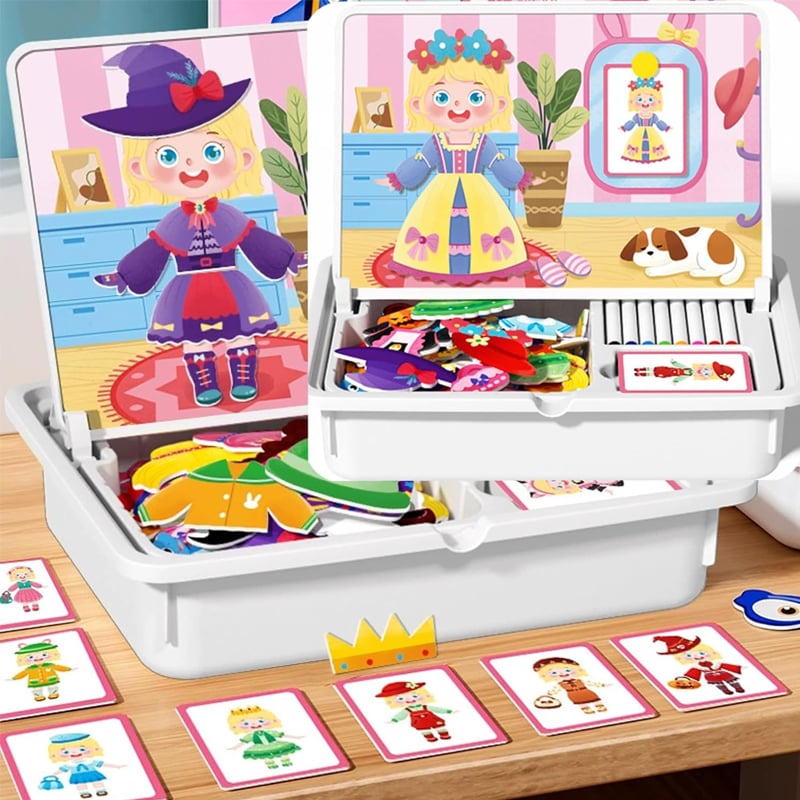 Magnetic Puzzle Learning Building Block Toys