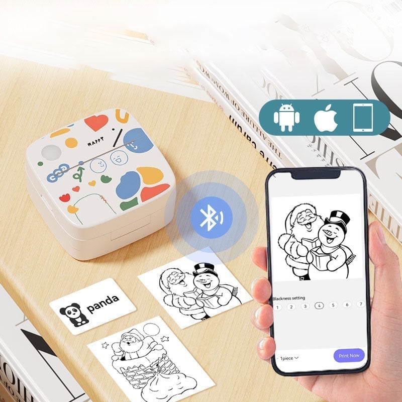 New Mini Wireless Bluetooth Label Printer