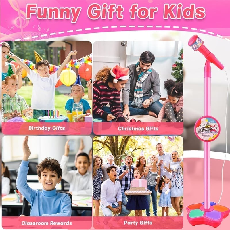 🎤 Kids Microphone and Stand 🌟