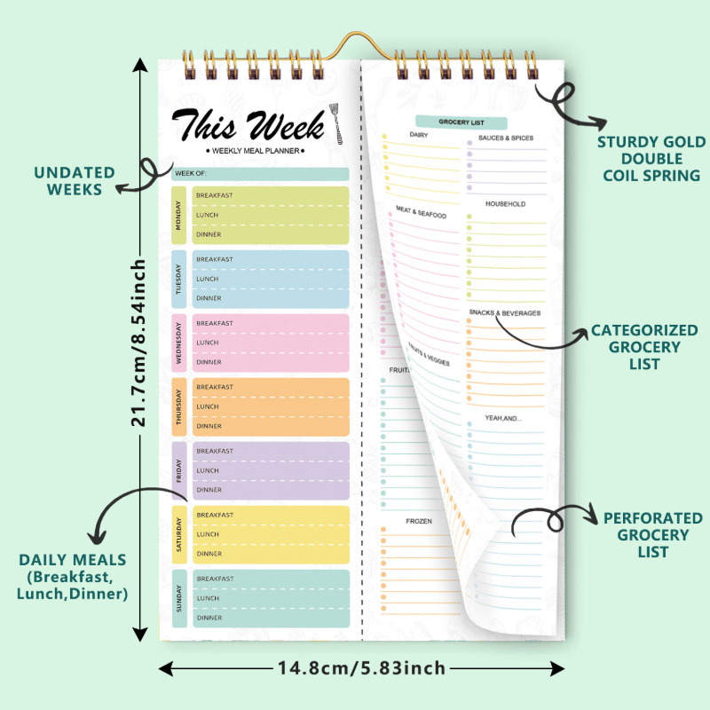 Weekly Meal Planning Notebook