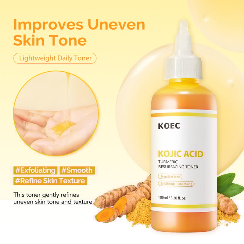 Kojic Acid Turmeric Toner for Face & Body